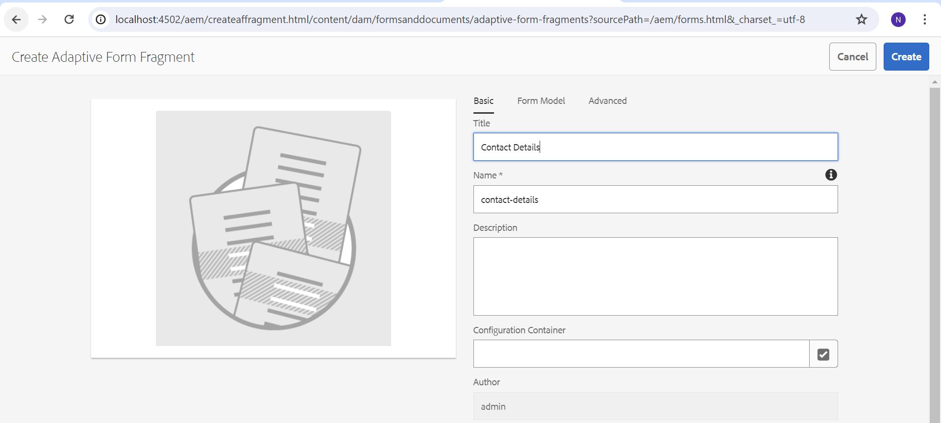 Adaptive Form Fragments